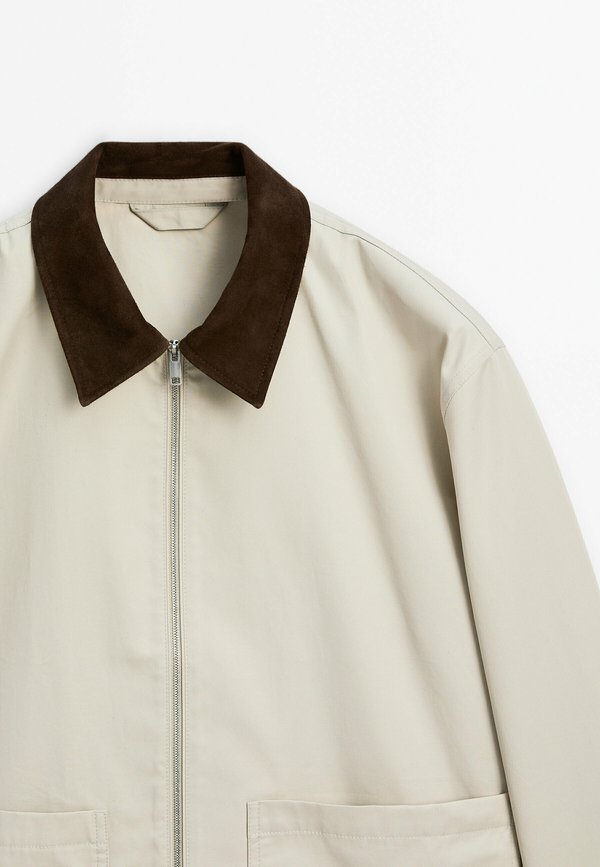 COLLAR DETAIL - Summer jacket - beige2