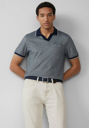 s.Oliver AUS BICOLOUR - Polo shirt - tiefblau