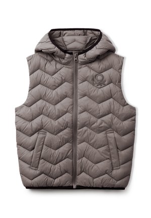 PADDED WITH HOOD - Veste sans manches - grey