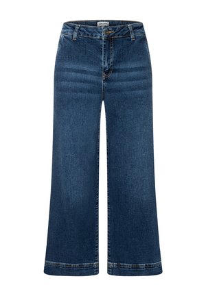 More & More, MORE & MORE LÄSSIGE, VERKÜRZTE WIDE-LEG-JEANS - Wide Leg - dark blue denim