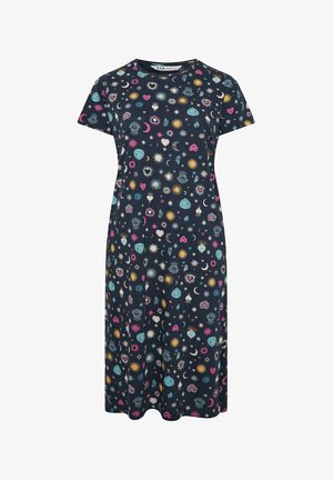 Yours Clothing, PLUS SIZE NIGHTDRESSES & CHEMISES - Nattrøjer / negligé - navy