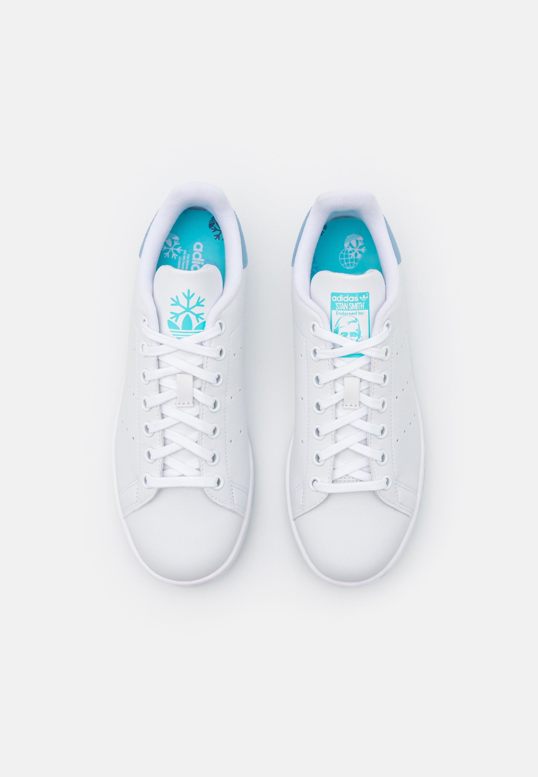 adidas Originals STAN SMITH UNISEX - Trainers - footwear white/ambient  sky/pulse aqua/white - Zalando.co.uk