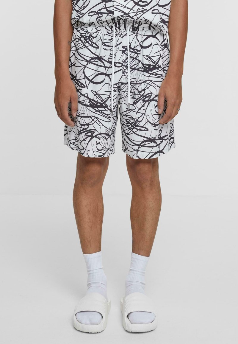 Urban Classics RESORT  - Shorts - whitescribble