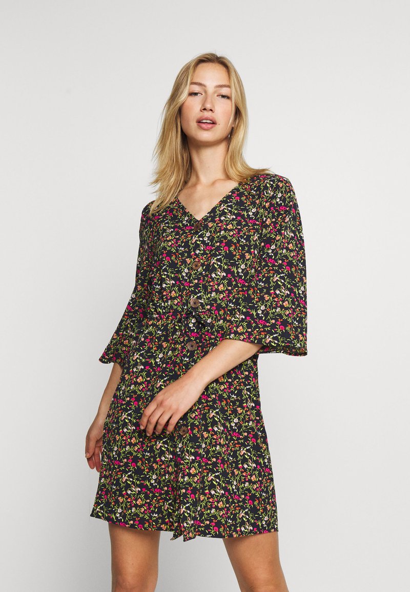 JDY TRICKY 3/4 BUTTON - Vestido camiseiro - night sky