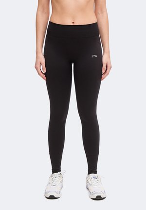 ICANIWILL, SHAPE MID WAIST TIGHTS - Клин - black