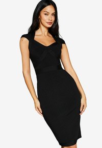 Lipsy SWEETHEART NECKLINE CONTOUR BANDAGE - Kotelomekko - black
