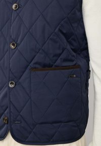 Hackett London Strukirani kaput - midnight blue