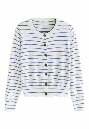 Next, Vest - ecru navy stripe