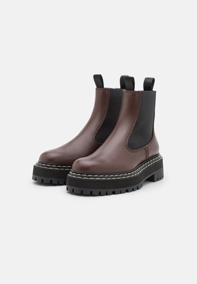 Proenza Schouler LUG SOLE CHELSEA BOOTS - Platform bokacsizmák - dark brown