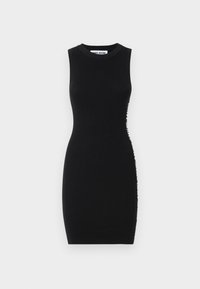SIDE LOGO MINI DRESS - Neulemekko - black/ivory