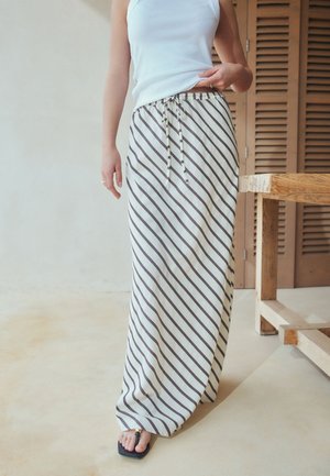 Next REGULAR FIT - SUMMER COLUMN  - Jupe trapèze - chocolate brown