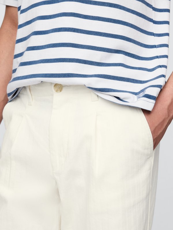 GAP X DOEN PLEAT JEAN - Straight leg jeans - herringbone2