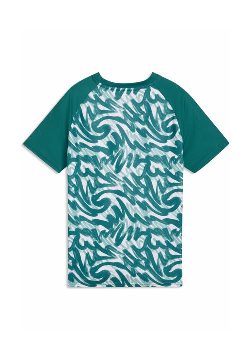 PUMA PORTUGAL WARMUP JERSEY YOUTH - Football jersey - green lagoon-ruby shimmer — photo 6