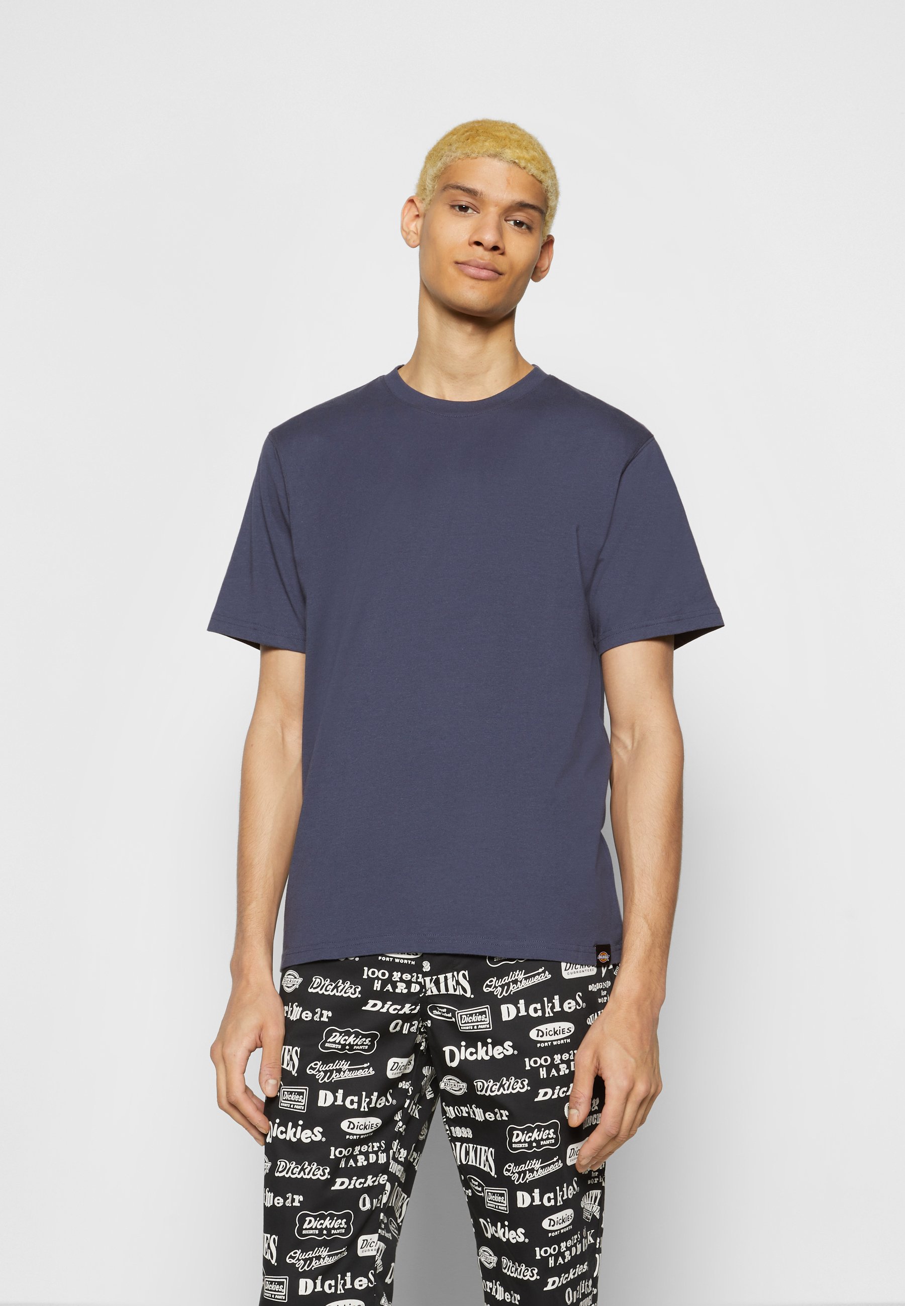 PACK - Basic T-shirt - white/navy/black 