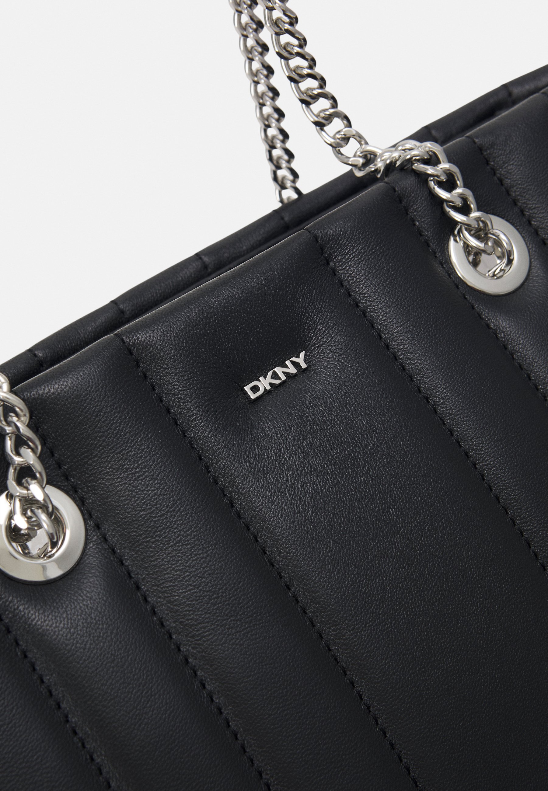 DKNY SEVA TOTE - Handtasche - black/silver-coloured/schwarz - Zalando.de
