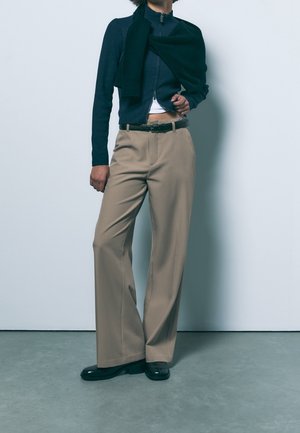 Stradivarius, Pantalon classique - mottled light brown