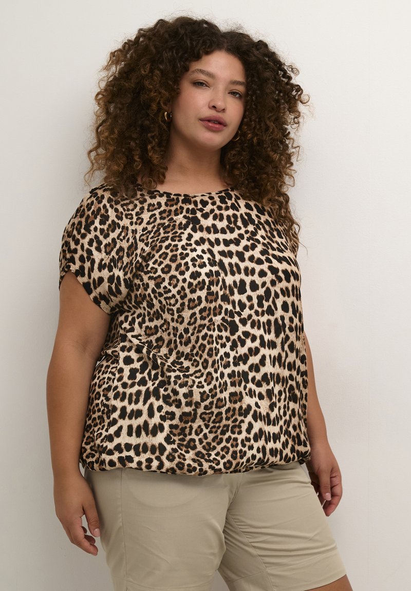 Kaffe Curve - AMI STANLEY PRINTED - Bluse - classic leopard, Vergrößern