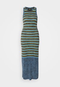 STRIPE DRESS - Vestido largo - washed black