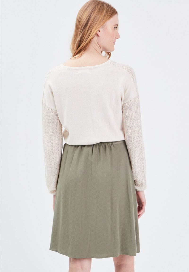Damen Strickjacken | BONOBO Jeans Strickpullover creme/camel - JS03378 Damen Strickjacken | BONOBO Jeans Strickpullover creme/camel - JS03378