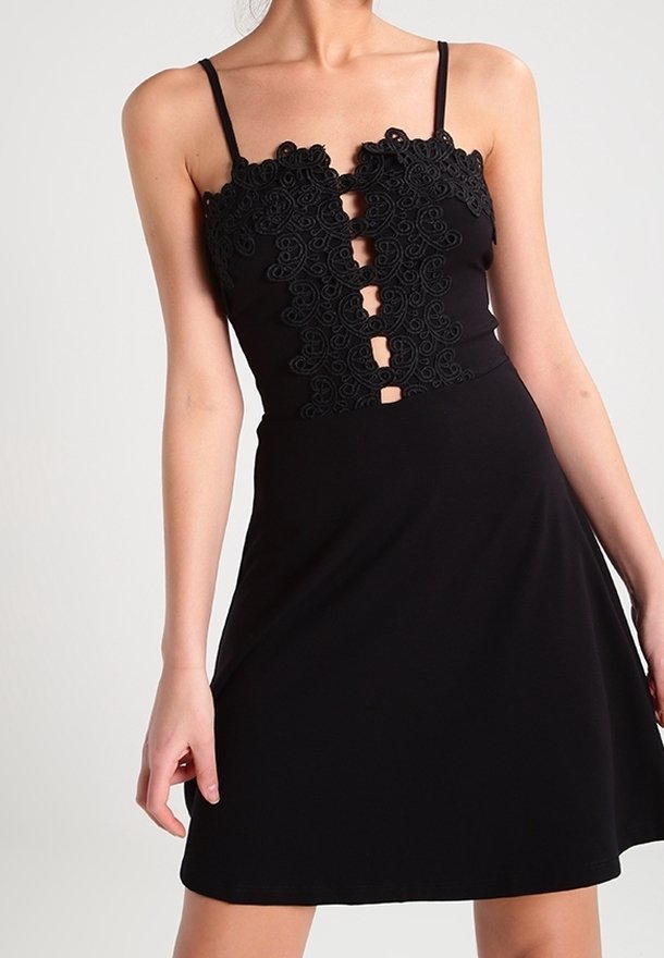 Miss Selfridge Jersey dress - black - (Pre-owned) - Zalando.ie