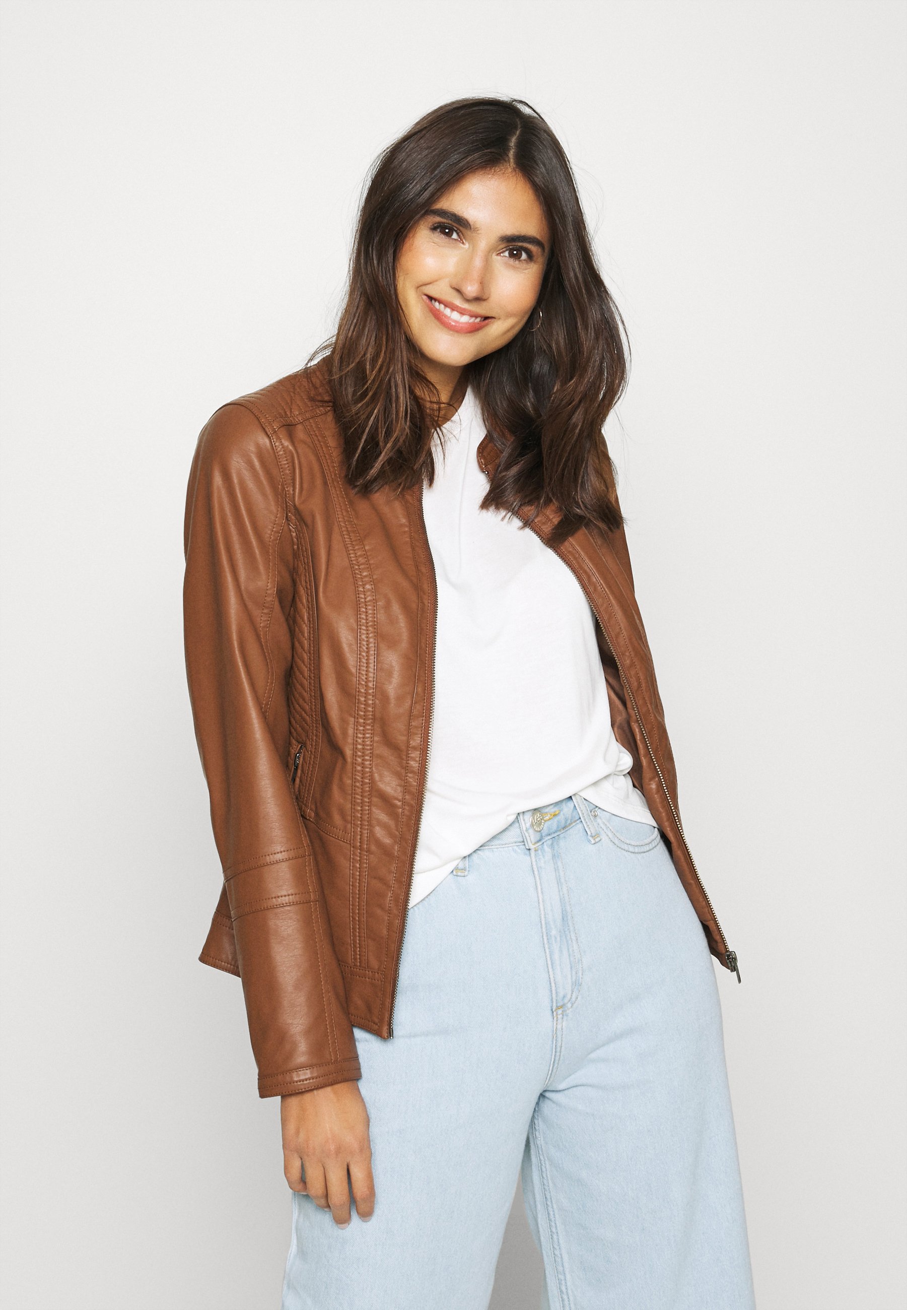 Soyaconcept SC AMALIE 4 Jacka i konstläder brown Esprit Jacka i konstläder brown Zalando.se