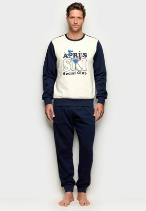 APRES SKI SET - Nattplagg set - dark blue with print