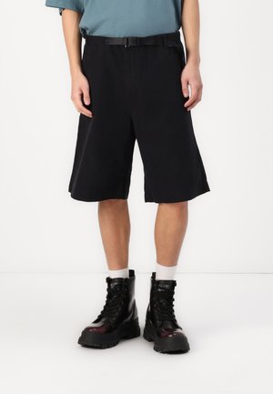 JPSTOWEN BARKLEY SKATER JOGGER SHORT - Denim shorts - black