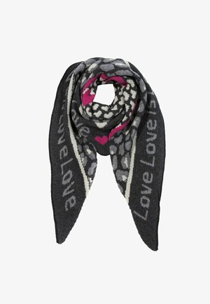 Faera LEOPARDENMUSTER DREIECK ANIMAL LOVE MIT COZY OBERFLÄCHE - Schal - schwarz