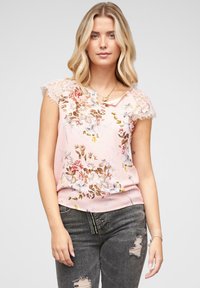 Cloud 5ive UND BLUMEN PRINT - Bluse - rosa