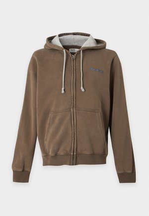 Hollister Co., TREND DROP SURF - Mikina so zipsom - brown
