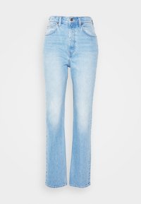 Não selecionado, medium indigo worn in