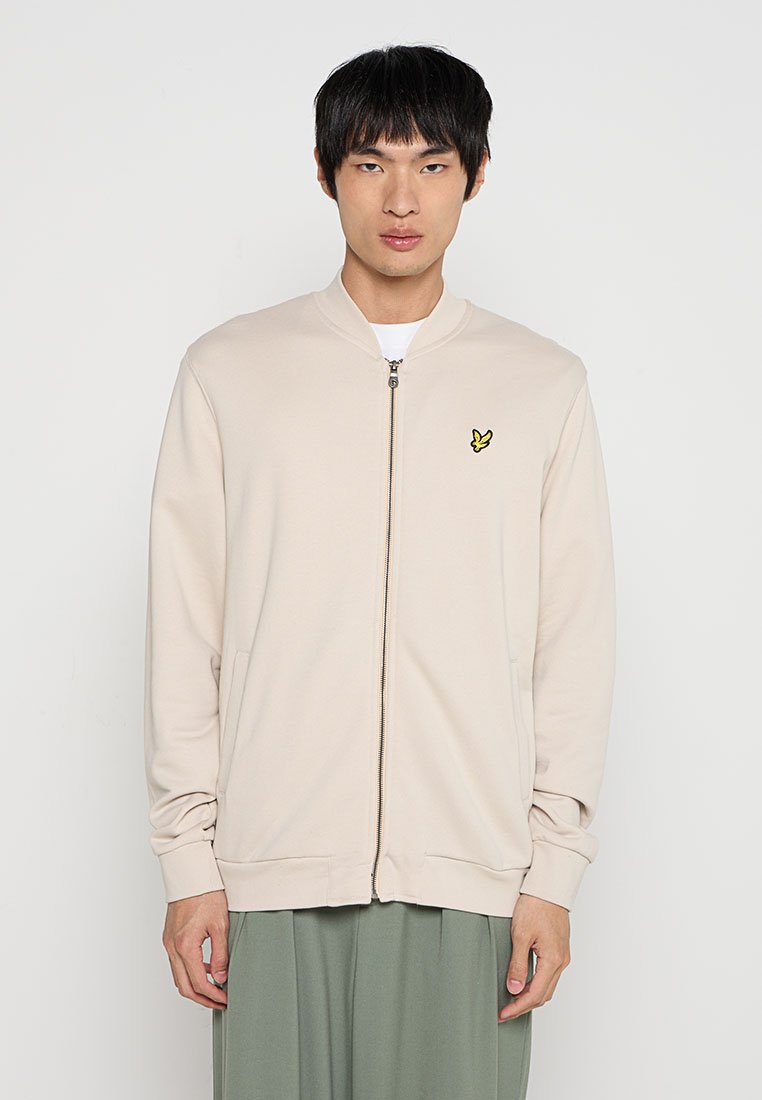 Lyle & Scott Sweater met rits beige