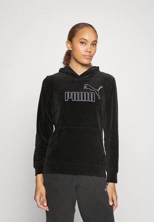 ESS+ HOODIE - Zip-up sweatshirt - black