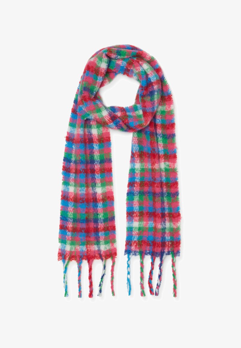 PIOMBO CHECK WITH FRINGING - Écharpe - green red
