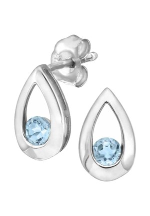 Earrings - white gold coloured