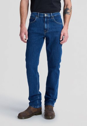 Lee BROOKLYN - Jean droit - dark stonewash