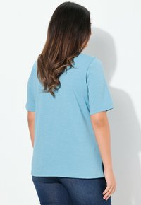 Ulla Popken Camiseta estampada - light teal