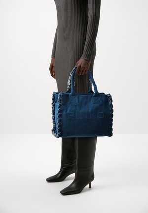 Pinko, BEACH RICICLATO - Bolso shopping - blue