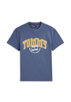 Tommy Jeans, CREST ARCH TEE - T-shirts print - dark blue