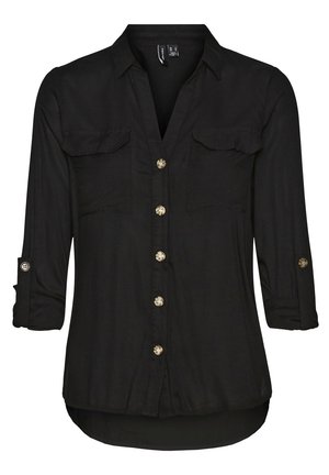 Vero Moda VMBUMPY NEW NOOS - Button-down blouse - black