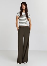 Calliope A RIGHE - T-shirt con stampa - var bianco lana