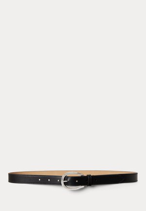 Polo Ralph Lauren, STIRRUP-BUCKLE LEATHER BELT - Pásek - black