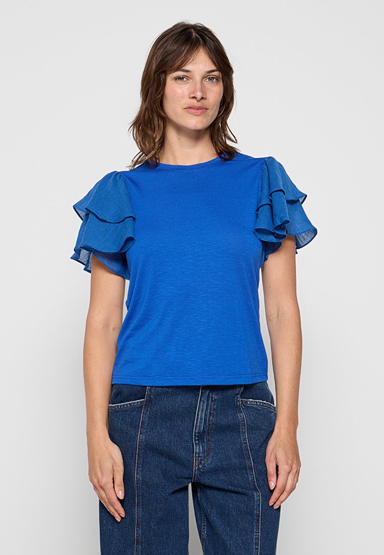 Le Jardin Du Lin T-shirt basic koningsblauw