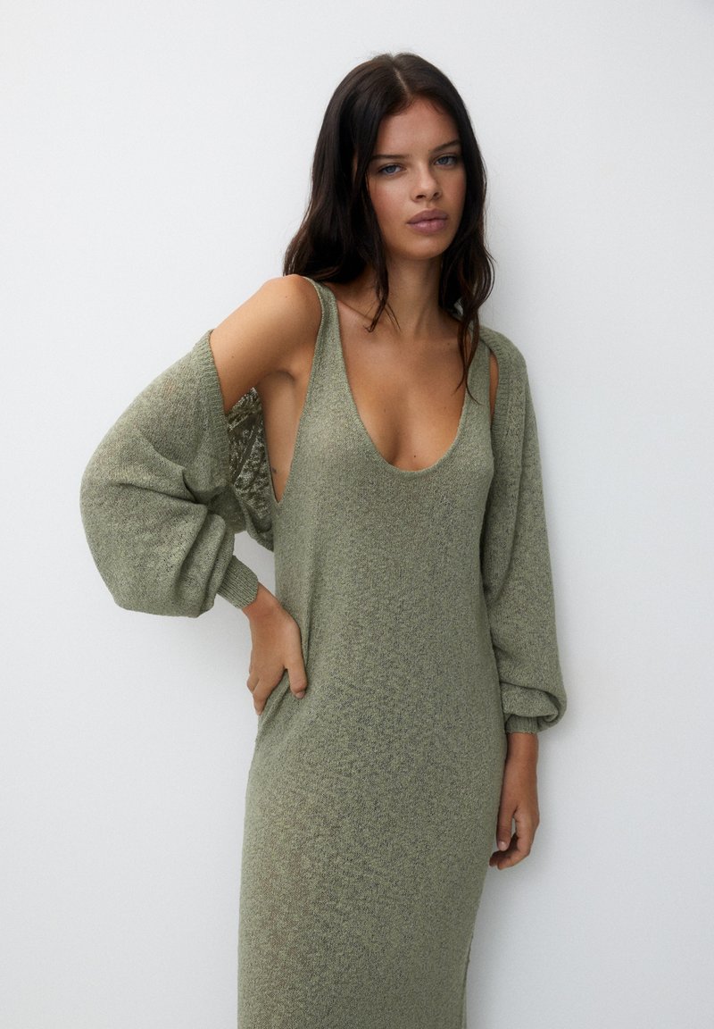 PULL&BEAR ARM WARMERS Strickjacke khaki Zalando.ch