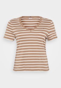 SLIM CODY - Camiseta básica - hickory/ecru