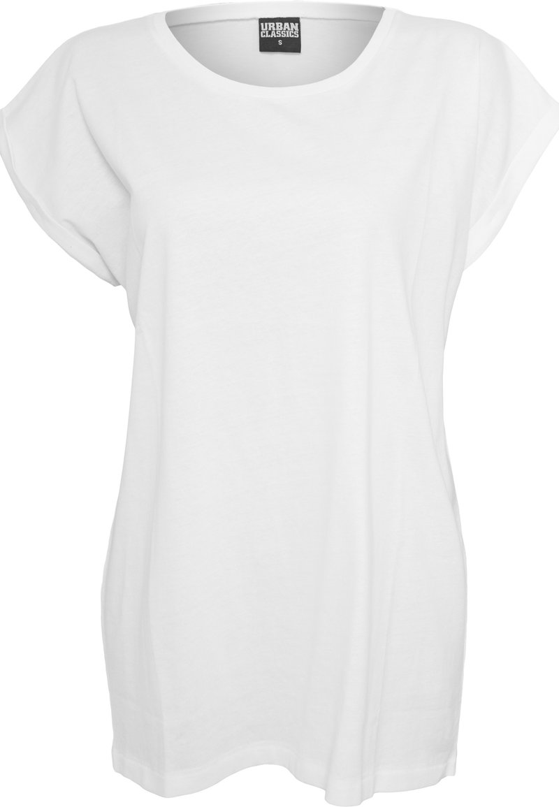 Urban Classics T-shirt basic gemêleerd zwart