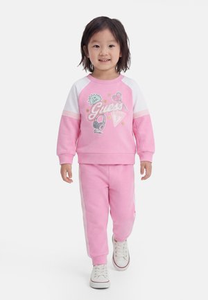 Guess, BABY TODDLER ACTIVE PANTS SET - Tuta - pinky flower
