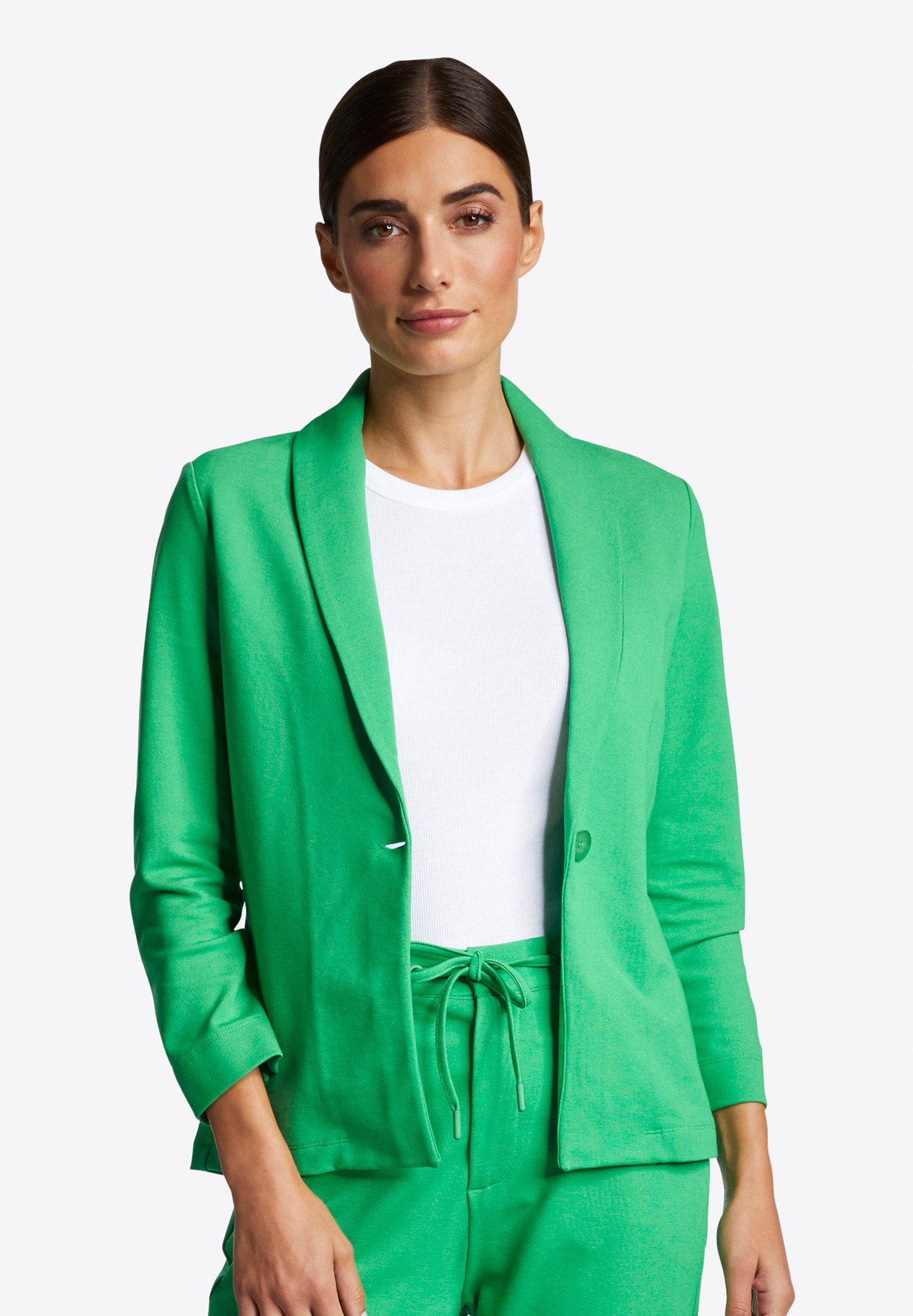 ECOVERO-JERSEY - Blazer - evergreen 