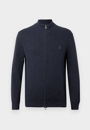 SWEATER FULL ZIP - Casaco de malha - navy heather