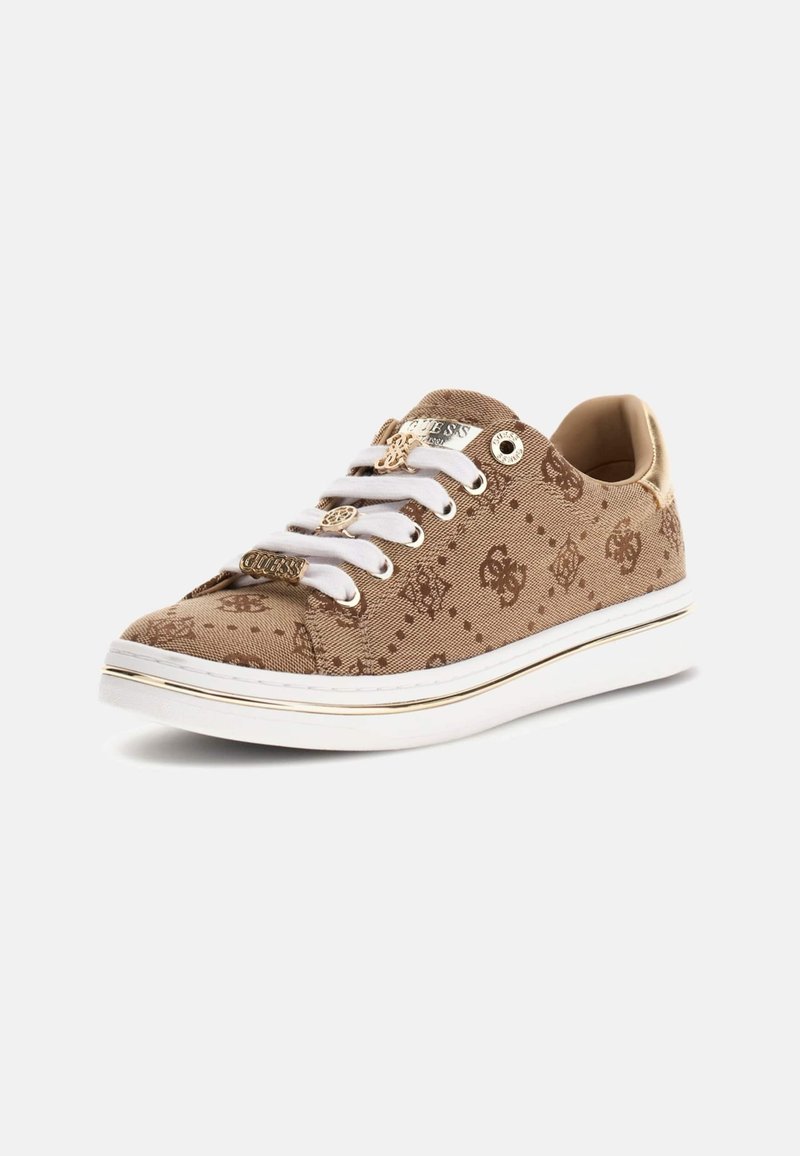 Scarpe Da Ginnastica Uomo Basse Palestra Marrone Comode Pelle Sintetica